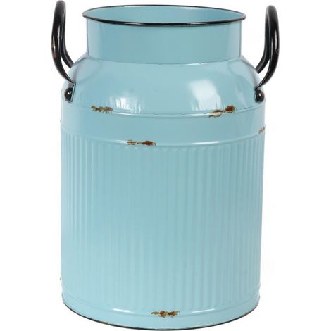 Boîte en métal menthe vintage à effet vieilli 27 x 18 x 13 cm (1/3)