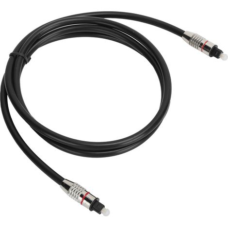 Câble Audio Optique Toslink 1.5m Mâle-Mâle pour Son Numérique Haute Fidélité (1/5)