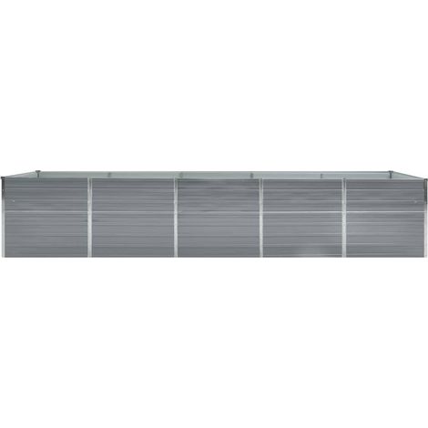 Maison Exclusive - Garten-Hochbeet Verzinkter Stahl 400×80×77 cm (1/5)