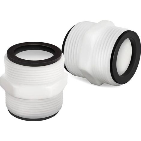 Raccord à 2 voies pour pompes de piscine enterrées de 1,5 pouce compatible avec les raccords de tuyau de piscine Intex Coleman (paquet de deux) (1/5)