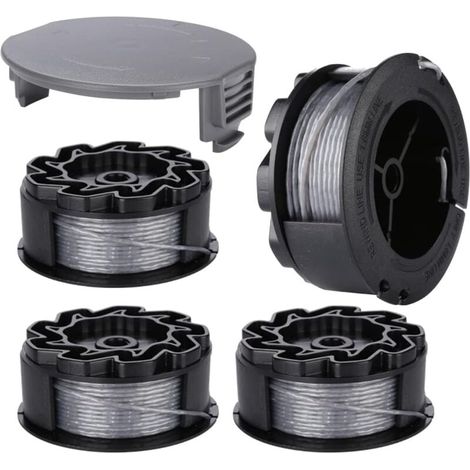 Bobine Fil Nylon pour Coupe Bordure 18 18-26 18-260 avec Capot Protection 4 Pièces (1/4)