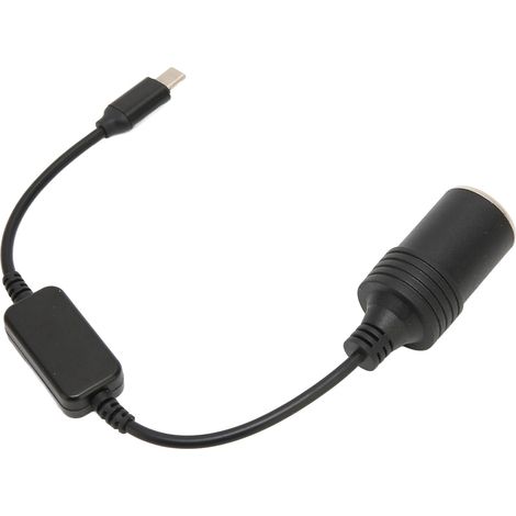 Adaptateur Allume Cigare USB C 12V 1A Vers Prise Femelle Aluminium pour Voiture Dashcam GPS (1/5)