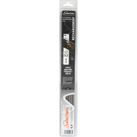 Baguettes soudure rechargement 3.2mm lot de 7 - longueur 350mm Selectarc (1/2)