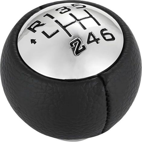 Pomello del cambio a sfera, pomello del cambio a 6 velocità, leva del cambio in PU con sfera, pomello del cambio universale, accessori per interni auto (1/4)