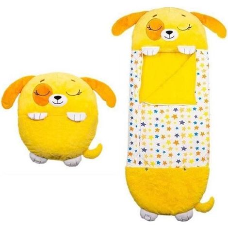 GOBRO Mignon Sac de Couchage Enfant Duvet Enfant avec Oreiller 13750cm pour Happy Nappers Jaune (1/4)