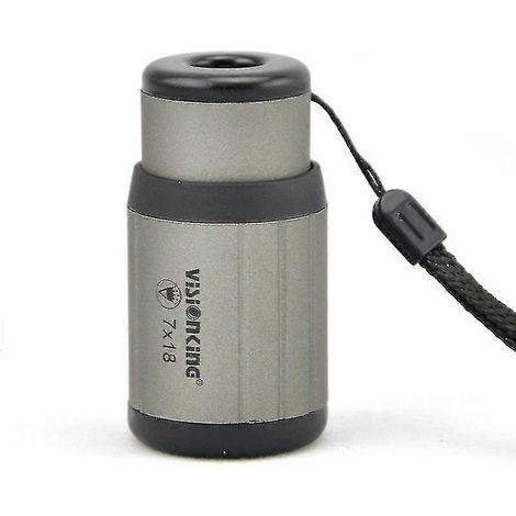 Mini télescope miniature 7x18 de poche, tube unique, compact, portable, macromètre, tableau de lecture (1/5)