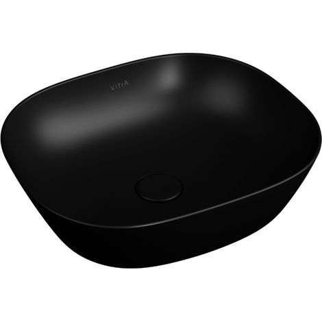 Lavabo bajo sobre encimera VITRA Plurals negro mate