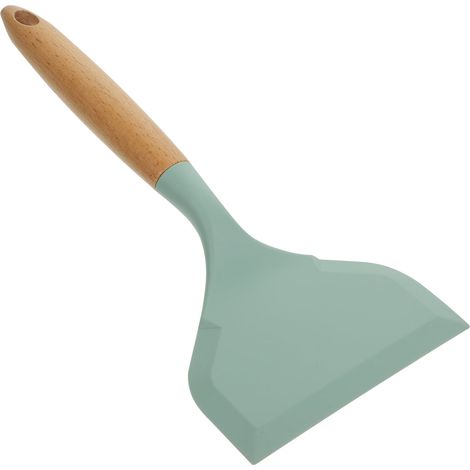 Spatule Cuisine - Silicone Et Bois - 27 x 11,8 x 2 cm - Pour Pizza Omelette Steak - Usage Cuisine Maison Restaurant - 1 Pièce (1/5)