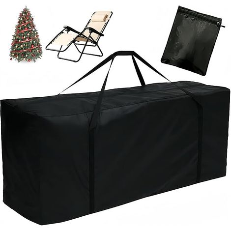 Large Outdoor 210D Oxford Fabric Storage Bag Waterproof Dustproof Cushion Bag with Carry Handles for Garden Furniture Cushions (1/5)