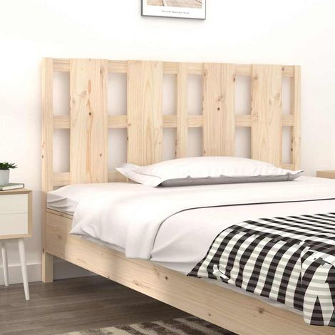 vidaXL Tête de lit 140,5x4x100 cm Bois massif de pin (1/5)