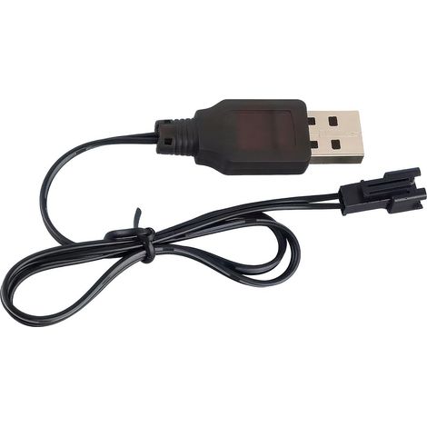 Cavo di ricarica USB per batterie RC da 3,7 V, connettore SM-2P, 44,5 cm, per auto/barche/droni radiocomandati