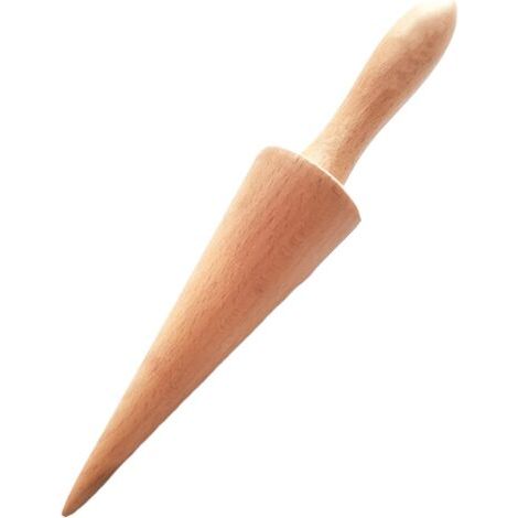 Máquina de madera para hacer conos de helado, rodillo de madera para conos, herramienta de repostería portátil, gofrera para hoteles y cocinas. (1/5)