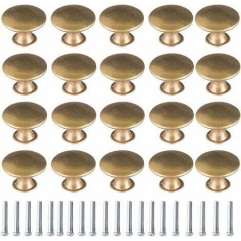 Bouton De Porte - Alliage De Fer - Style Vintage Champignon - Pour Tiroir Armoire Placard Meuble Cuisine - 20 Pièces (1/5)
