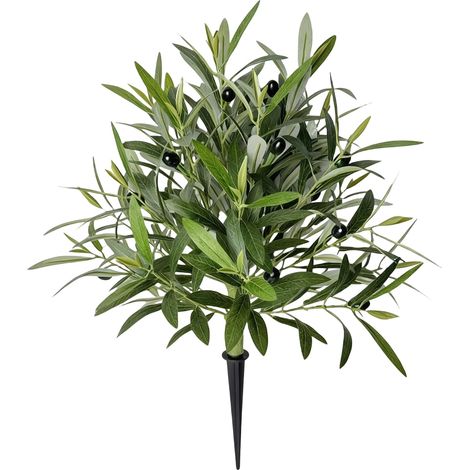 Arbre D'olivier Artificiel - 55 Cm - Décor Intérieur Et Extérieur - Pour Jardin Cour Entrée Fenêtre - 1 Pièce (1/5)
