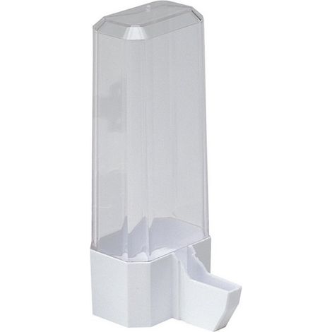 Abbeveratoio per uccelli Ferplast silver 240ml trasparente facile fissaggio