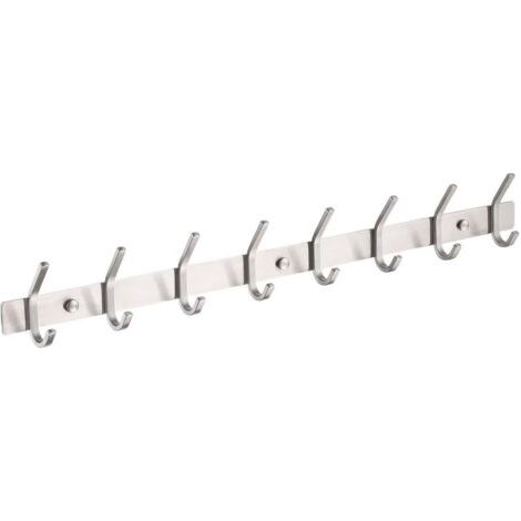 Porte Manteau Salle de Bain à 8 Crochets Porte Manteau Acier Inoxydable SUS304 Patère Salle de Bain Mural Fini Brossé, AH203H8-2 (1/5)
