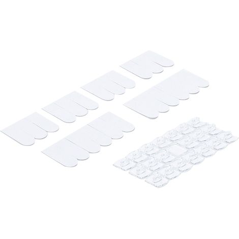 Surtido de clips decorativos  transparente  20 piezas (1/4)