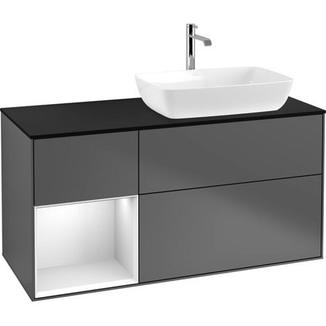Villeroy & Boch F802MTGK Meuble sous-lavabo Finion F80 (1/2)