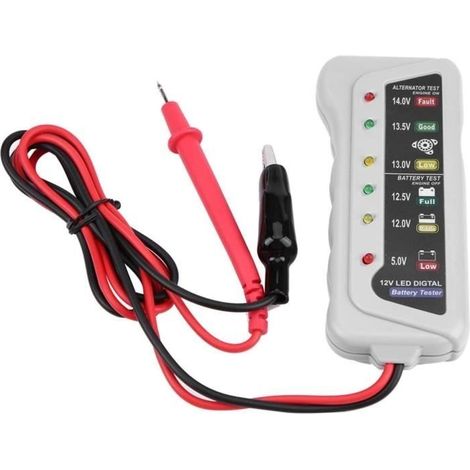 Testeur de batterie de batterie 2-14.8V Charge d'analyseur pour accessoire de voiture pour outil de réparation de voiture,489 (1/4)
