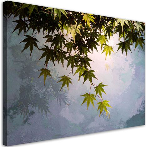 Impresión de Imagen Hojas verdes de arce plantas naturaleza 30x20 (1/5)