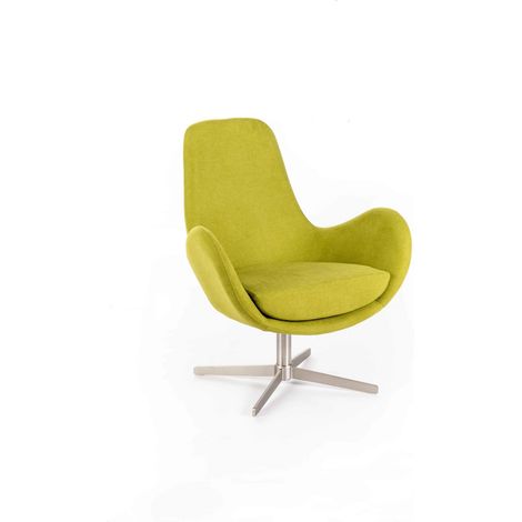 Silla giratoria verde 64 cm x 72 cm H. 42 cm (1/5)