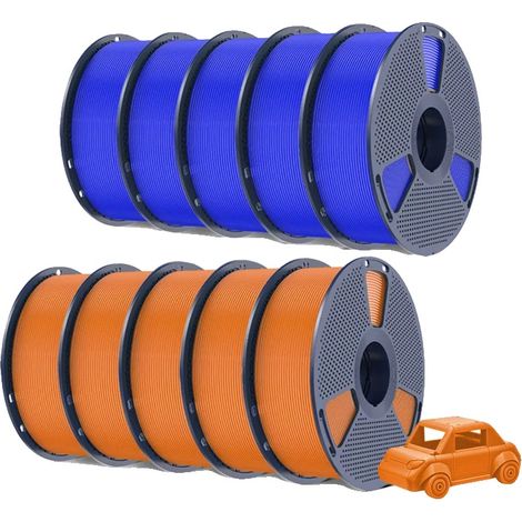Filamento per stampante 3D, elevata resistenza, durezza, PETG BL5 OR5 (1/2)