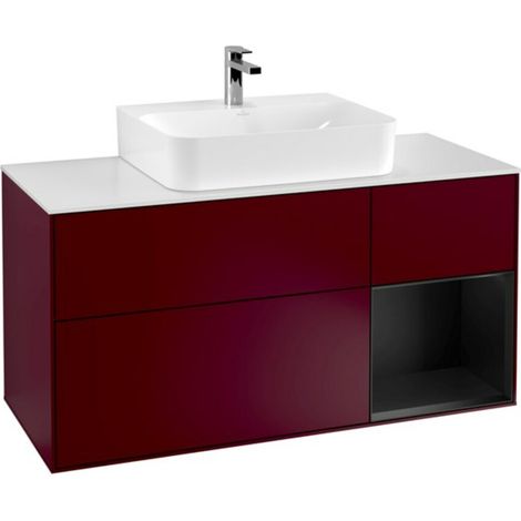 V&B Waschtischunterschrank Finion 120cm, Pl wh. m, Reg re bla m Lac, Peo m (1/2)
