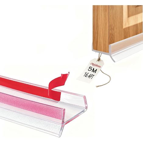 5M Transparent Joint Plinthe Cuisine Profil D’étanchéité pour Bois de 15 mm 16 mm 17 mm Protection Plinthe, Joint Plinthe Cuisine Profil D’étanchéité (1/5)