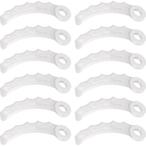 12Pcs Lame en Plastique Compatibilité pour  198383-1 Und 198426-9, DUR189RF Coupe Bordure,UR100DZ,DUR191LZX3,DUR181Z,DUR192LZ,DUR368AZ,DUR369AZ,DUR190UZX3,UR3000 (1/5)