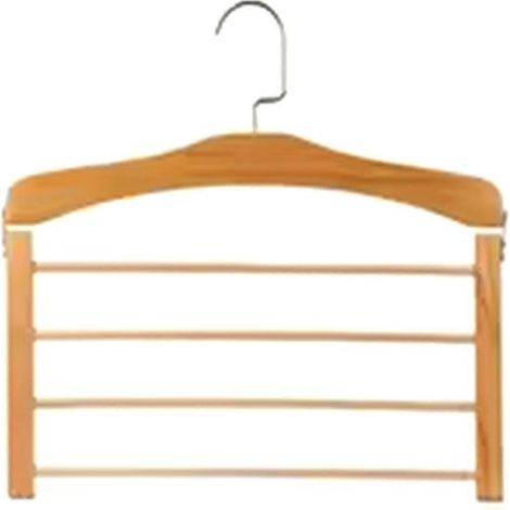 Multifunktionaler, mehrstufiger Hosenständer aus Massivholz, Garderobenständer, Handtuchhalter, Schalhalter, Krawattenhalter, keine Gebrauchsspuren, B (1/5)