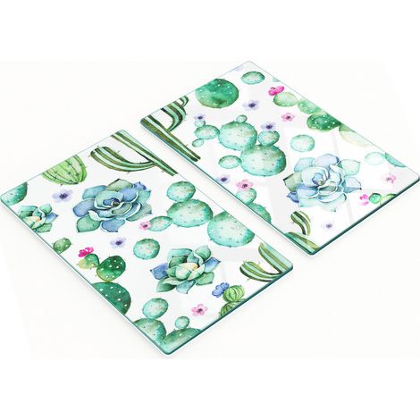 Tablas decorativas multifuncionales de madera de cactus endurecida para cocina, 2x30x52 cm