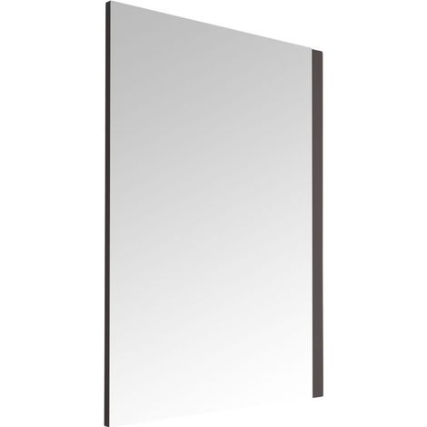 Milano Oxley 700mm x 500mm Wall Hung Bathroom Mirror - Grey (1/5)