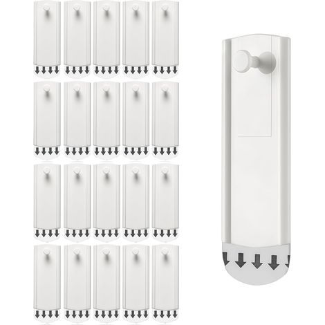 20 Pièces Accroche Murale Tableau Sans Percer, Attache Fixation Adhesif Cadre pour Accrocher des Tableaux et Des Cadres - (1/5)