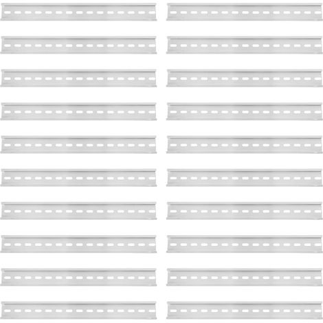 20pièces Bloc de Distribution Électrique sur Rail Din Borniers Din Rail Aluminium pour Panneau Électrique Support Aluminium (1/5)