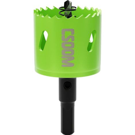 Scie cloche bi-métal pour travaux dans les plaques de plâtre, le plastique, le bois, les métaux, la tôle d'acier fine, outil de perçage haute performance, taille 45 mm (1/5)