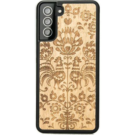 Holzhülle für Samsung Galaxy S21 POLISH FOLK ANIEGRE (1/3)