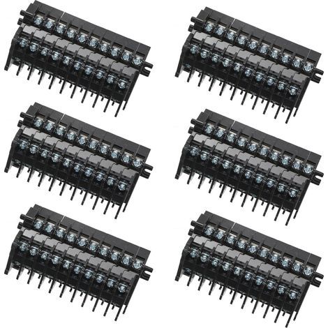 Borne à vis TBD-10 rail DIN double étage, bloc de jonction en cuivre 10A/600V, connecteur électrique modulaire (1/5)