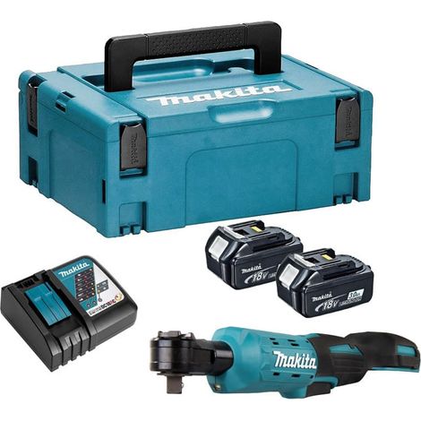 18 V Li-Ion Ratschenschlüssel 3/8" 1/4" 47,5 Nm (2x3,0 Ah) in MAKPAC - MAKITA DWR180RFJ