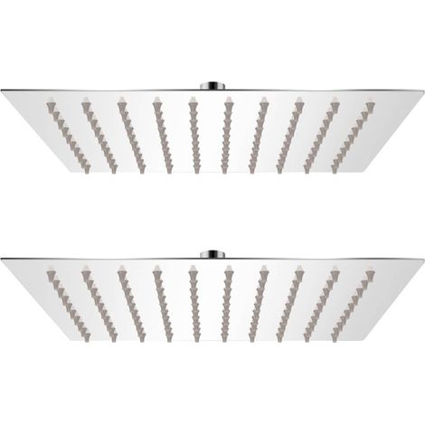 vidaXL Rain Shower Head 2 pcs Stainless Steel 20x20 cm (1/5)