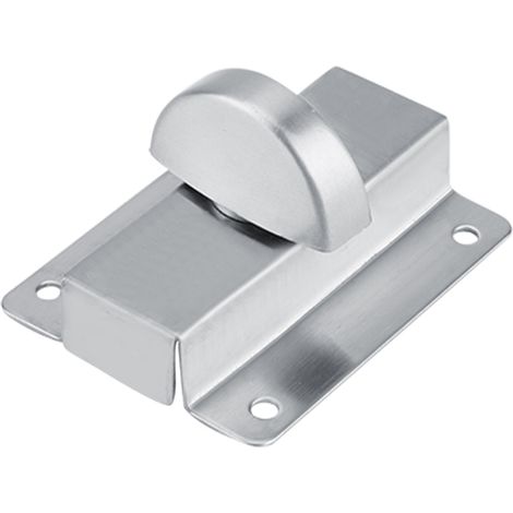 Verrou de porte toilettes avec indicateur libre/occupé, loqueteau à vis, pour salle de bain, finition inox, sécurité intimité (1/5)
