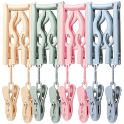 Cintre non portable avec pince pour ranger les costumes, pliable et compact pour les voyages (1/4)