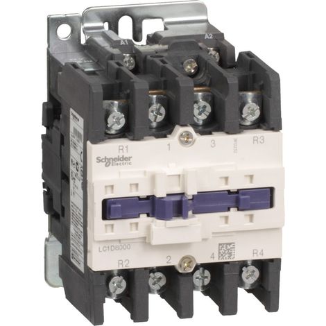 TeSys LC1D - contacteur - 4P - AC-1 440V - 125A - bobine 48Vca - LC1D80004E7 (1/4)