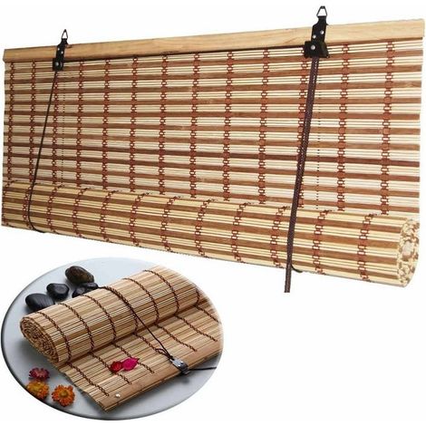 TRADE SHOP - Tapparella Tenda Arella Oscurante Sole Africa In Listelli Di Midollino 120x250cm -