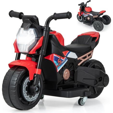 Kids Ride-on Motorcycle Toddlers 6V Electric Toy Bike w/Training Wheels (1/5)