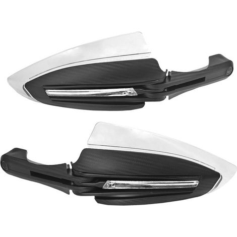 Motorcycle accessories: LED handguards with lights, windshields, anti-fall, folding handguards, LED daytime running lights, turn signals, grab handles (1/4)