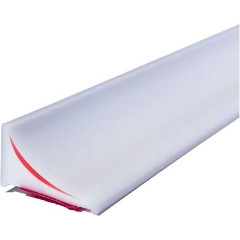 PA 200 cm Dusch-Wasserstopper für rahmenlose Duschtür, Silikon-Duschschwelle für Duschboden, Wasserlärmbarriere für Bad und Küche (weiß)—— (1/4)