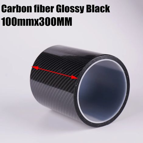 (10 cm, carbone brillant - 3M) Autocollants de protection transparents en fibre de carbone K5D pour portières de voiture, film protecteur anti-rayures pour seuil de coffre et seuil de coffre (1/4)