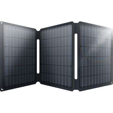 Yinleader Panneau solaire portable 30W étanche IP65 Chargeur solaire pliable avec charge rapide 18W USBC & USBA QC30 compatible avec smartphone tablette station dalimentation (1/5)