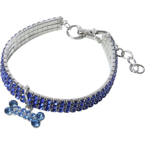 colliers pour animaux de compagnie, strass, petits chiens(Longueur S 19,5 cm + 5 cm) (1/5)