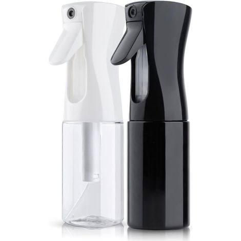 Vaporisateur Cheveux - 1 Pièce - Plastique Noir - Spray Brumisateur Rechargeable - Coiffeur Et Plante - 200ml (1/5)